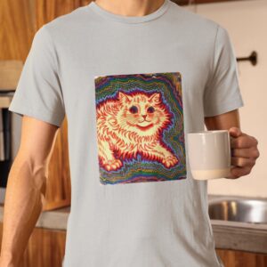 Louis Wain Psychedelic Cat T Shirt